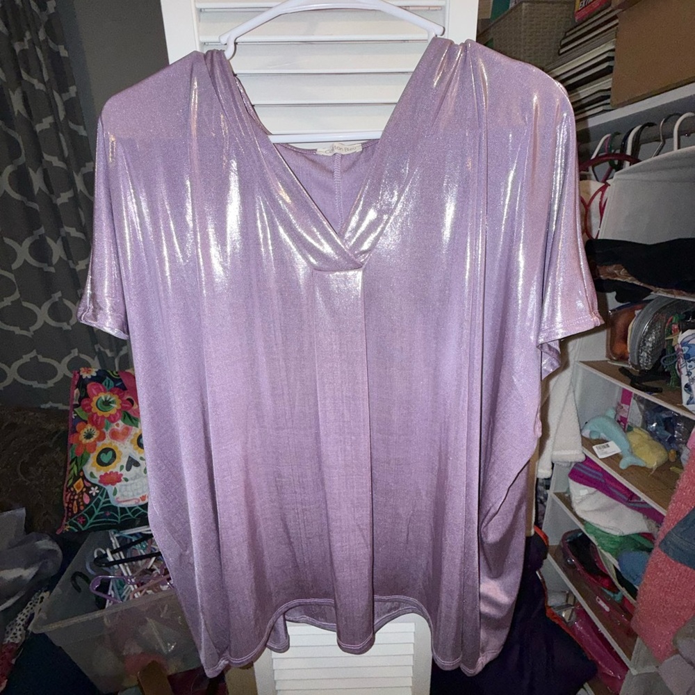 Shimmering Lavender Women's Top